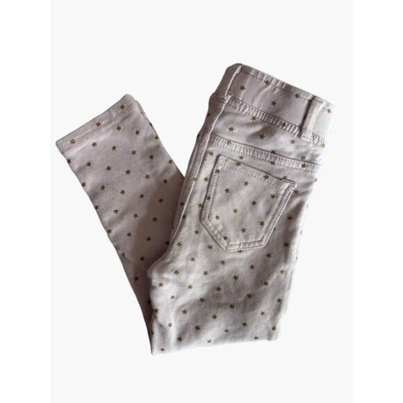 H&M Gold Star Pants Pink Size 2-3 Pull-on Comfort Waistband Light Pink with meta - Picture 1 of 4